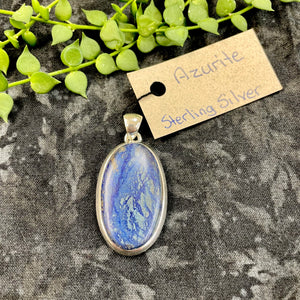 Azurite Pendant (Oval)