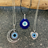 Evil Eye - Moon Necklace