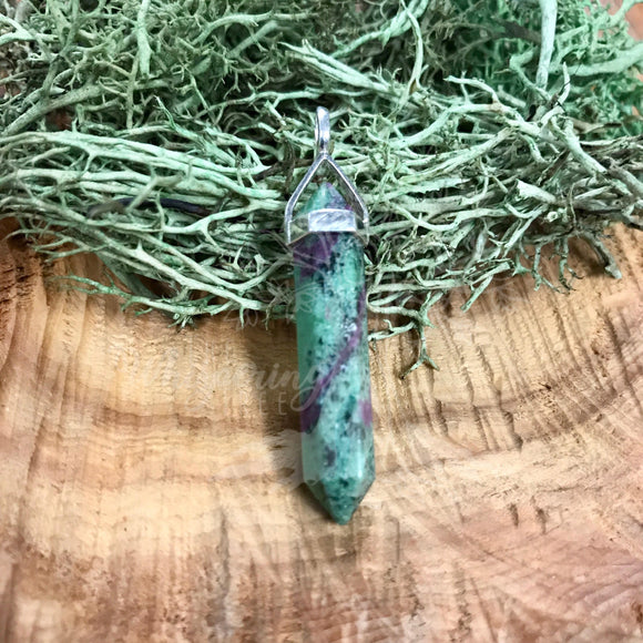 Ruby and Zoisite Pendant